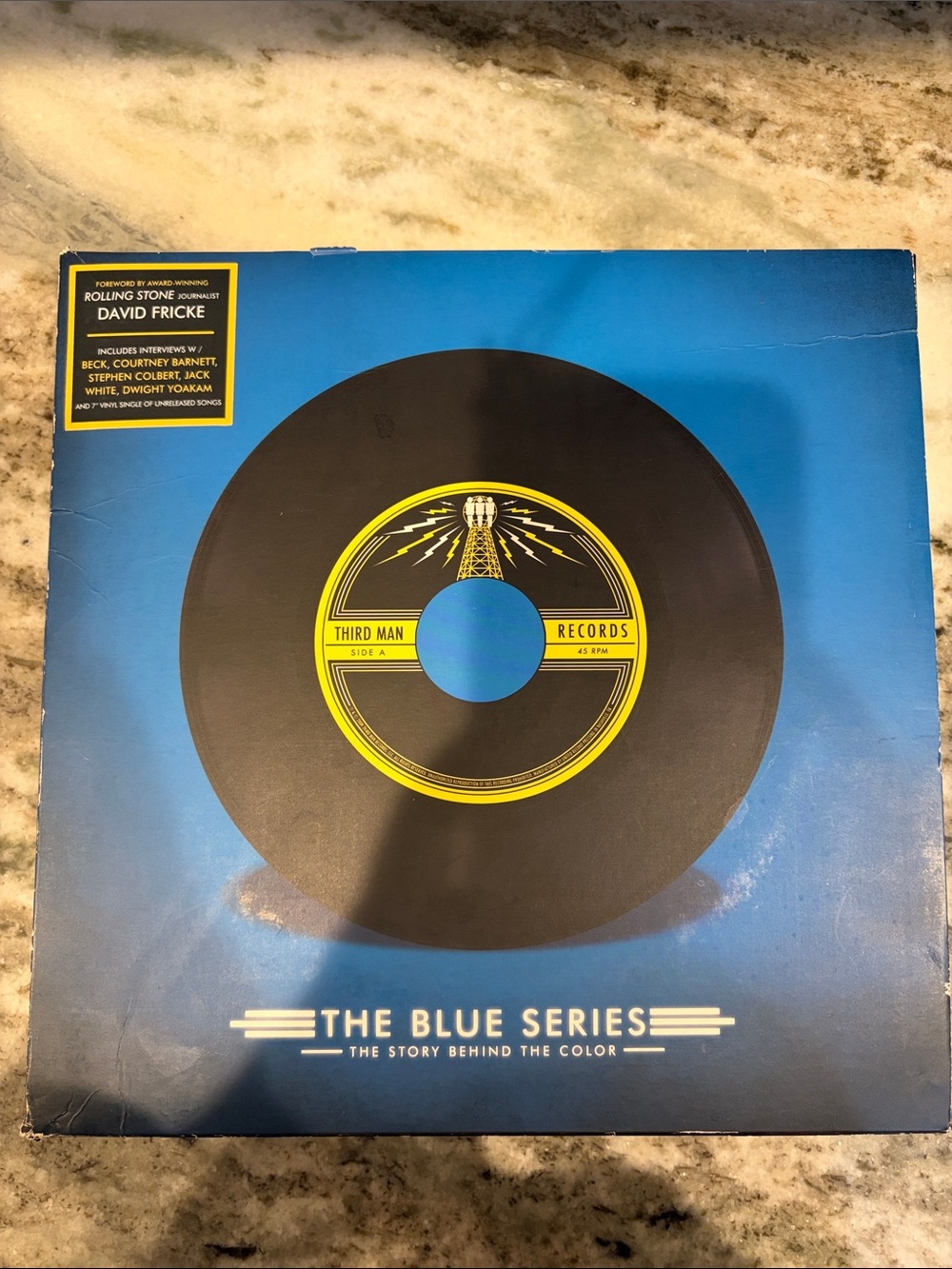 The Blue Series Vinyl Record Sleeve with Third Man Records Label book